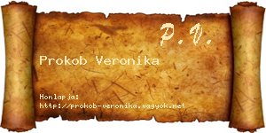 Prokob Veronika névjegykártya