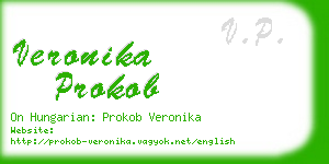 veronika prokob business card